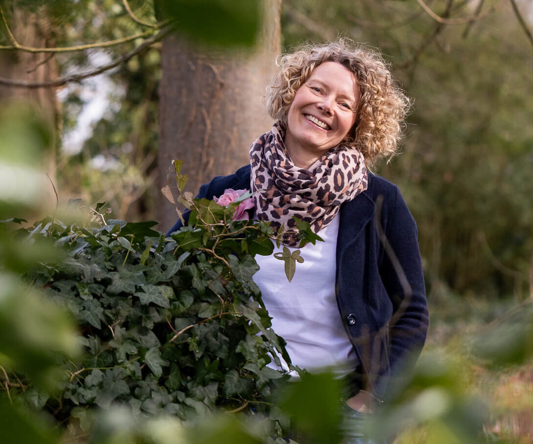 Weight loss coach Kate Houldsworth in the woods